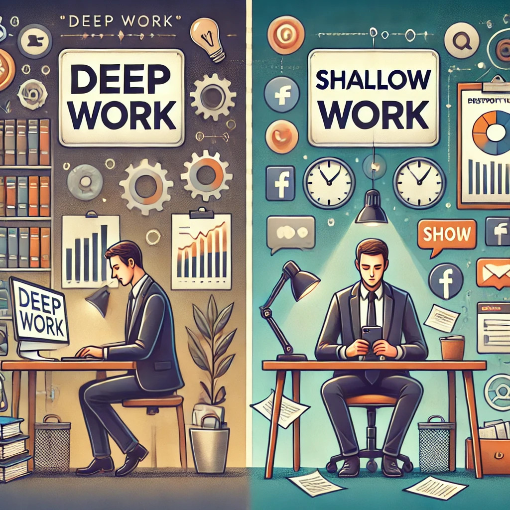 Sự khác biệt giữa Deep work và Shallow work